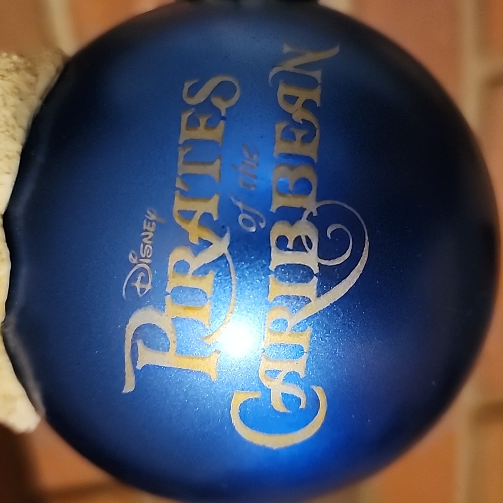 Disney Mickey Pirates of the Caribbean Blue and Gold Ornament - Picture 4 of 7